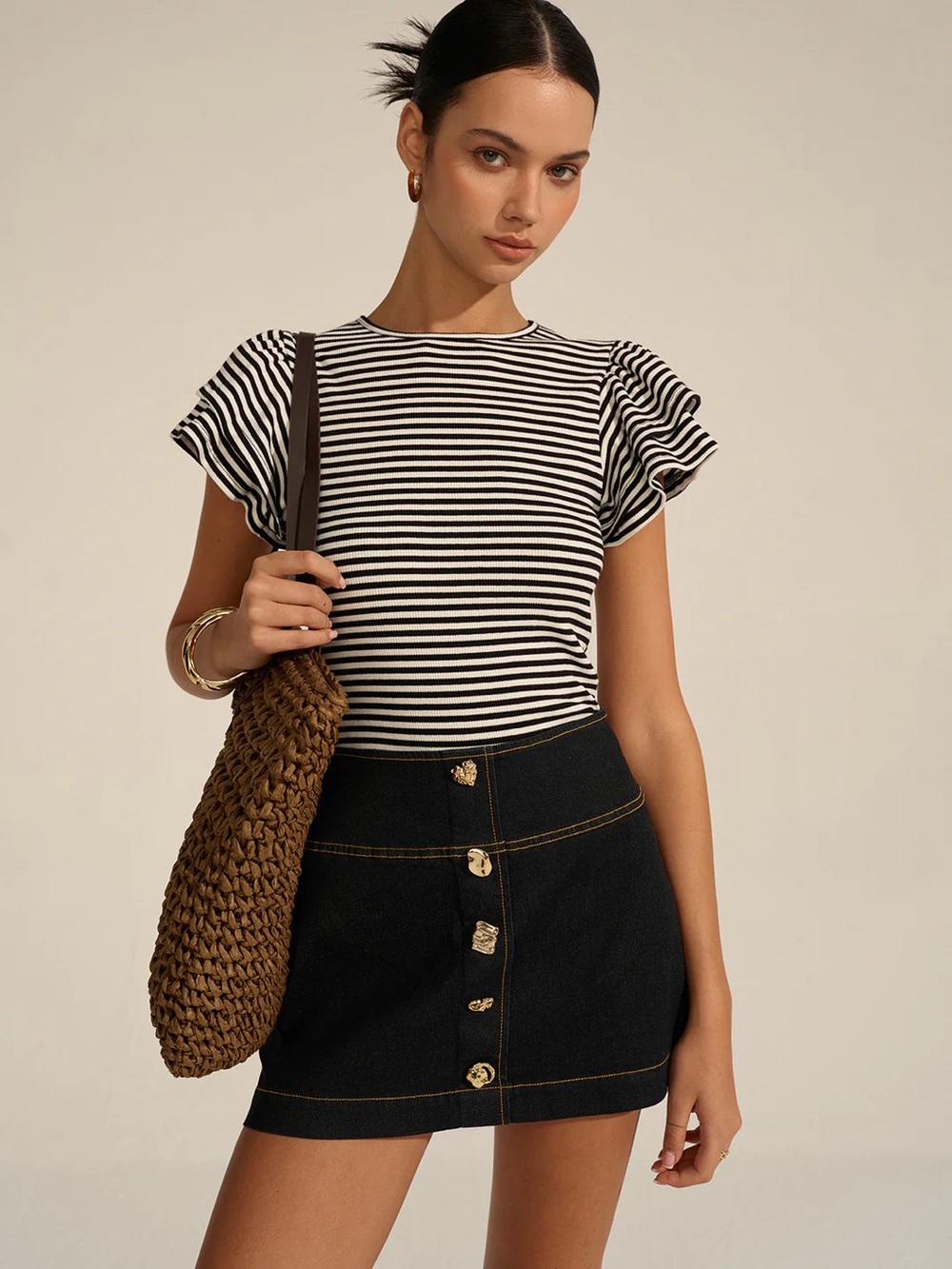 Striped Ribbed Top - Picture 6 of 8